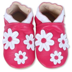 Pink 3 Flower Baby Shoes Sd-18